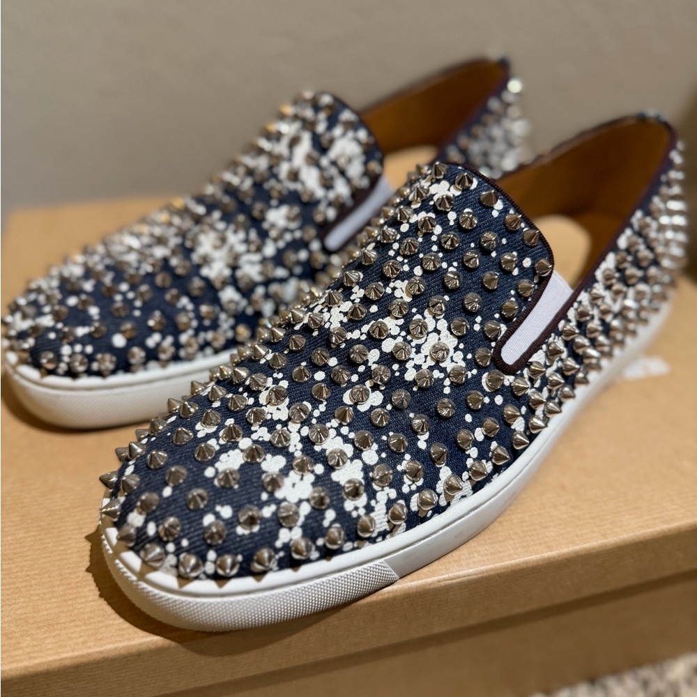 Christian Louboutin slip on loafer